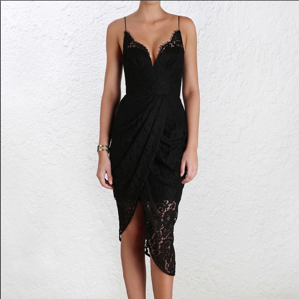 Zimmermann black dress